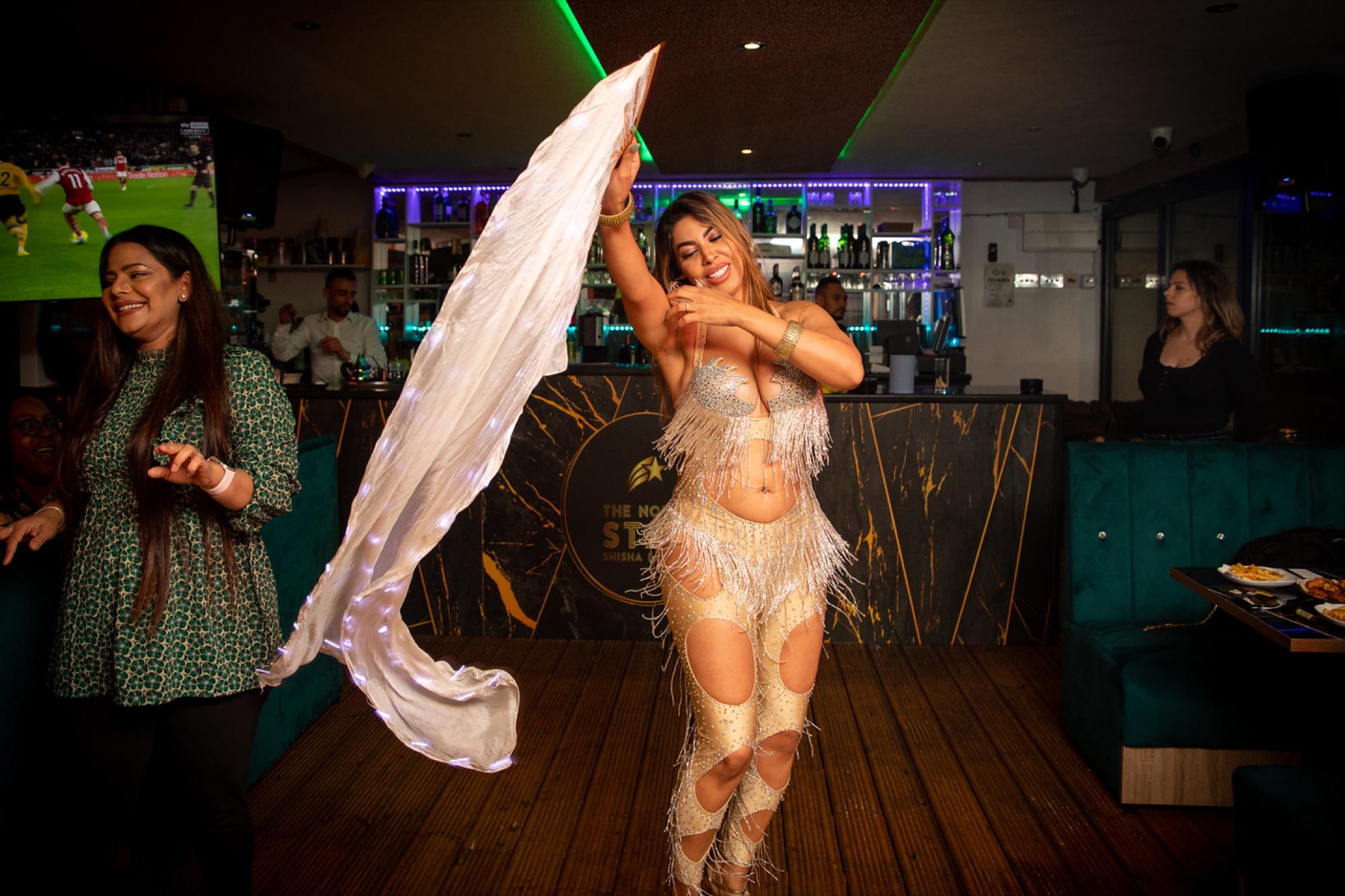 Saturday belly-dancer entertainment at North Star Lounge