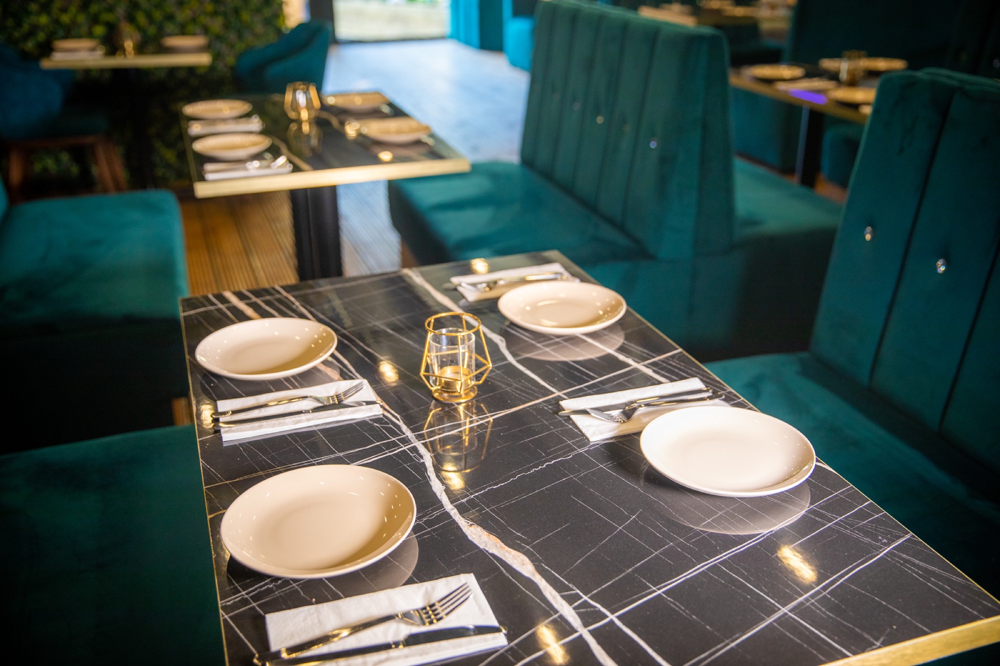 Dining tables set inside North Star Lounge
